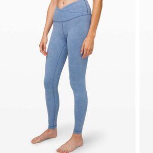 Lululemon Always On High-Rise Tight Sky Wash Print Tempest Blue Size 2
